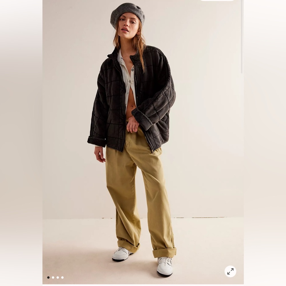 Free People Dolman Quilted Knit Jacket